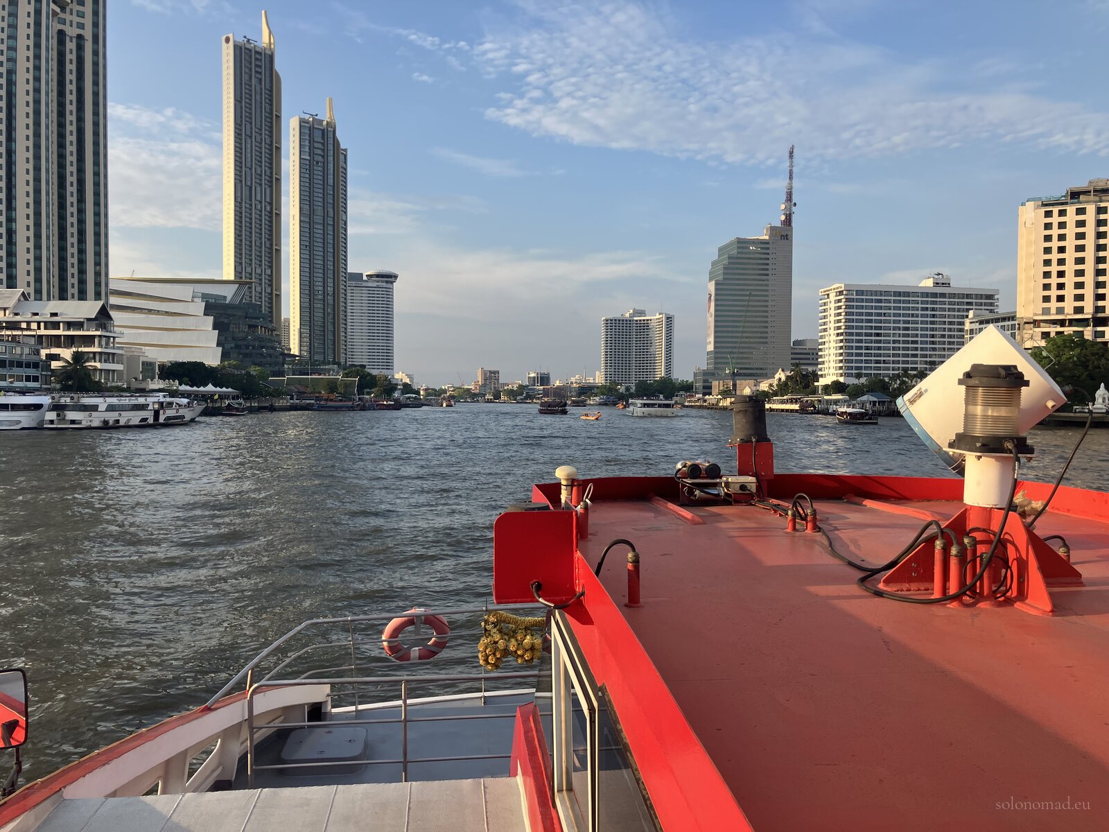 Bangkok view from Chao Phraya River